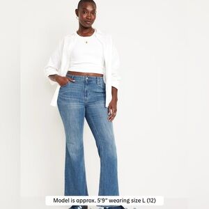 Old Navy Women's Classic Blue Flare Jeans